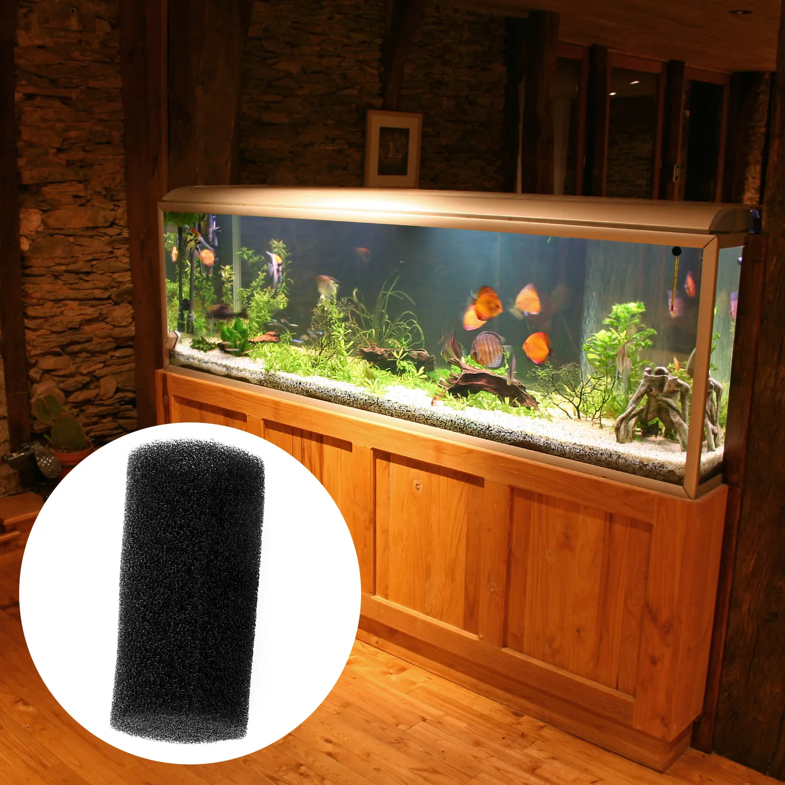 

12Pcs Aquarium Filter Protection Sponge Rolls Premium Sponge Prevent Debris Block Young Fish Direct Use Inlet Basket Extend