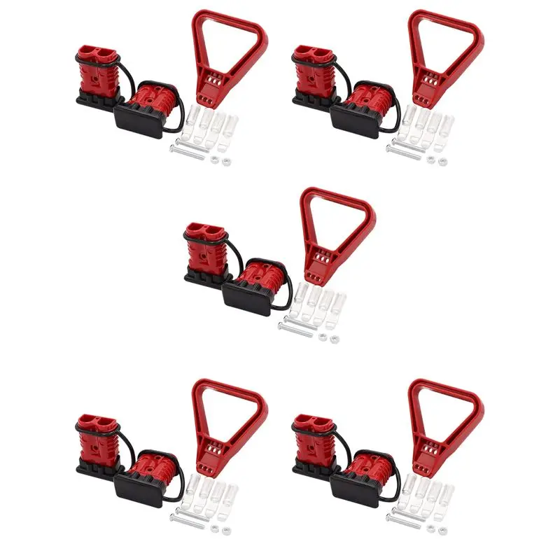 AU28-10Pcs 175A 1/0 AWG Battery Power Connector Cable Quick Connect Disconnect Kit For Anderson Connector For Car ATV Winch