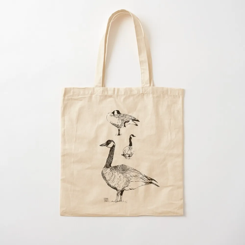 

Canadian Geese, inked. Tote Bag Beach bag shopping bag eco pack Canvas Canvas Tote