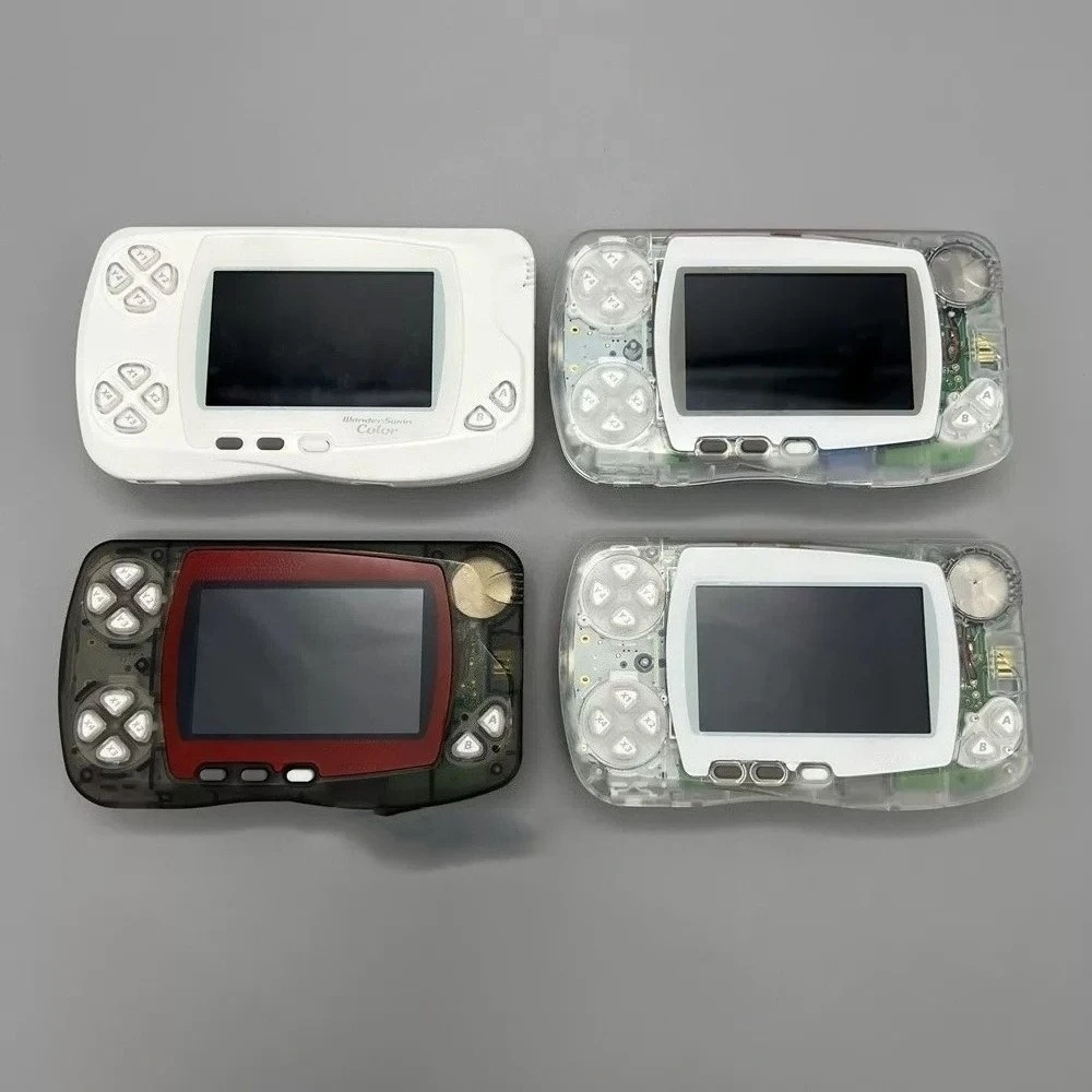IPS LCD Screen DIY Kit Backlight Brightness For Bandai Wonder Swan Color WSC Game Console. No need to cut the shell view 3