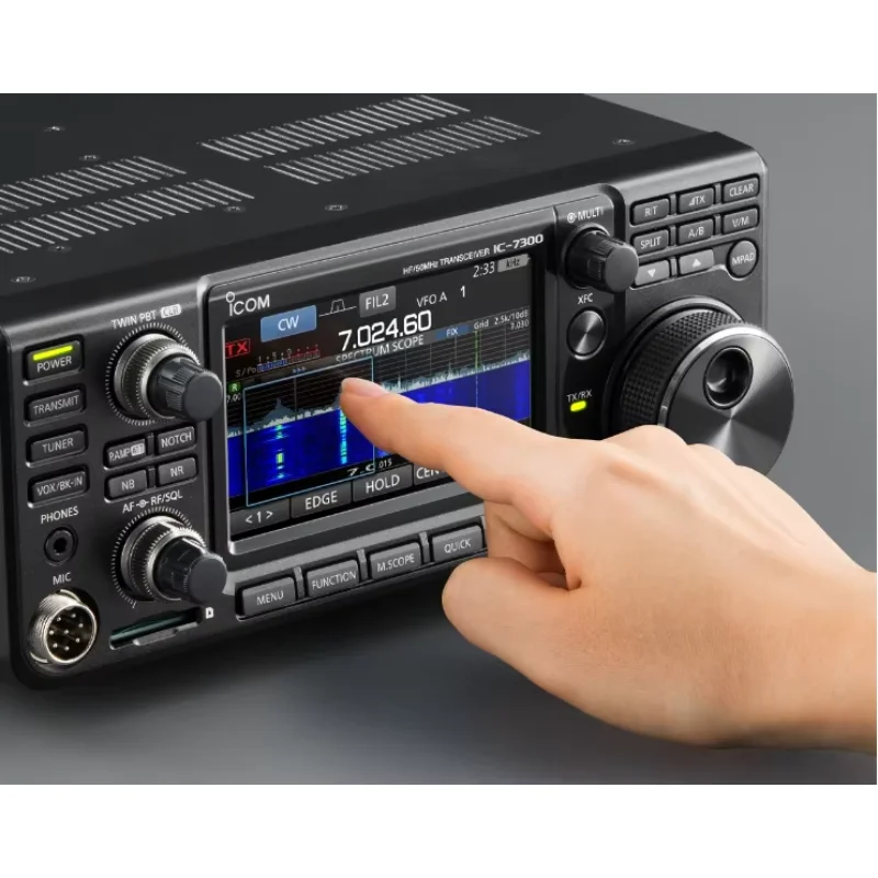 Transceptor HF Icom IC-7300 100W para Uso em Walkie-Talkie e Rádio Móvel, Cobrindo 0.030 - 74.800 MHz com 101 Canais