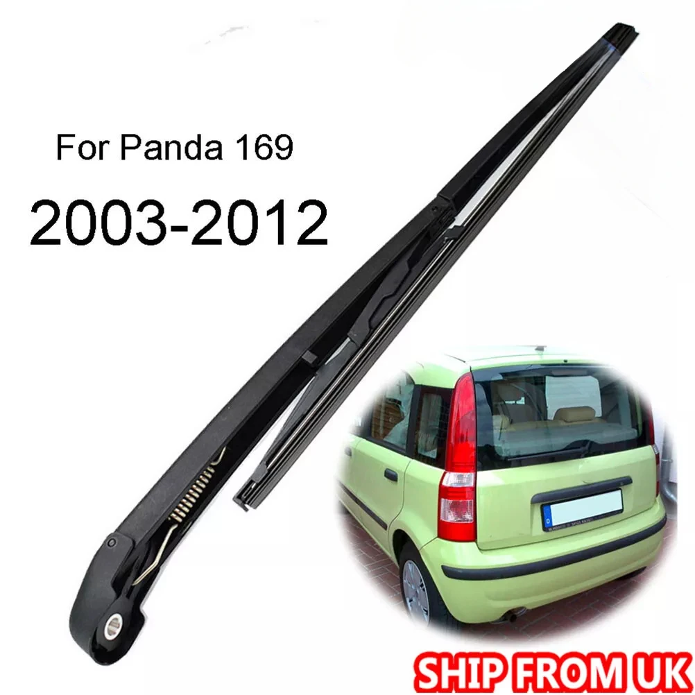 1Set Rear Wiper Arm & Blade Fit For Fiat Panda 169 Hatch ACP Replacement Rear Windshield Wiper 2003-2012 Car Accessories