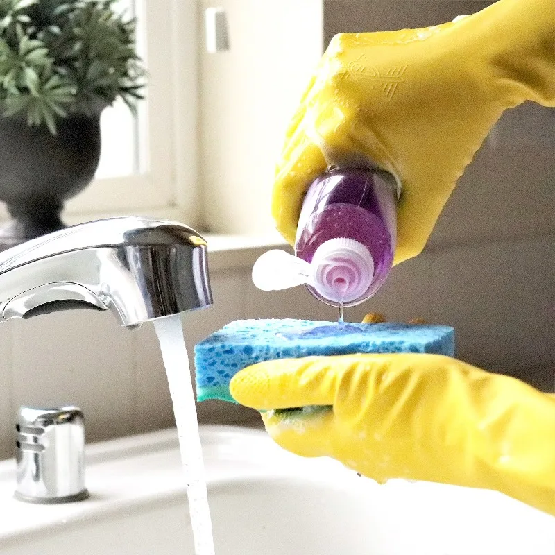 Gloves, Reusable Cleaning Gloves, Medium, 1 Pair