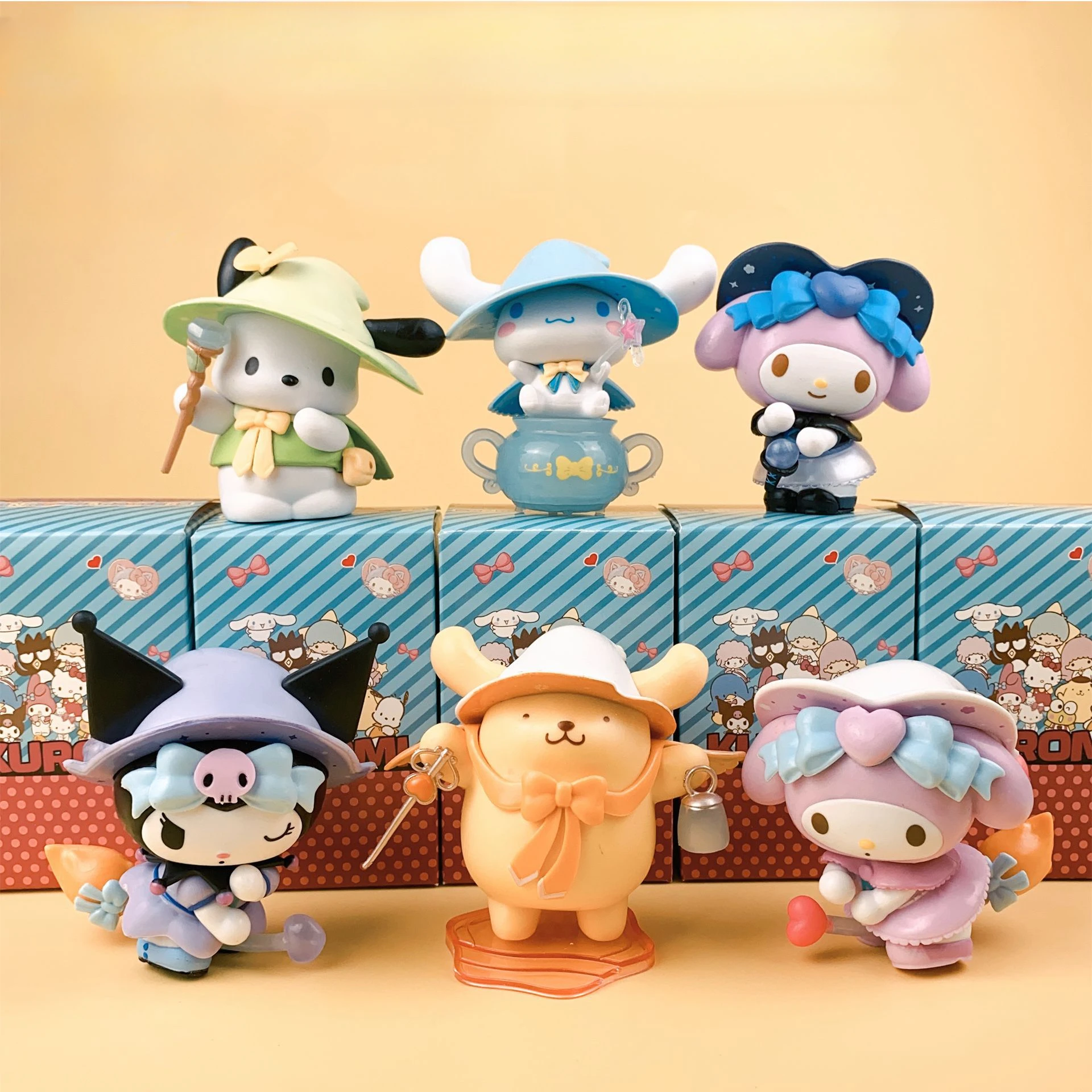 

Sanrio Kuromi My Melody Pochacco Pom Pom Purin Handmade Gifts Anime Peripherals Automotive Ornaments Children's Birthday Gifts