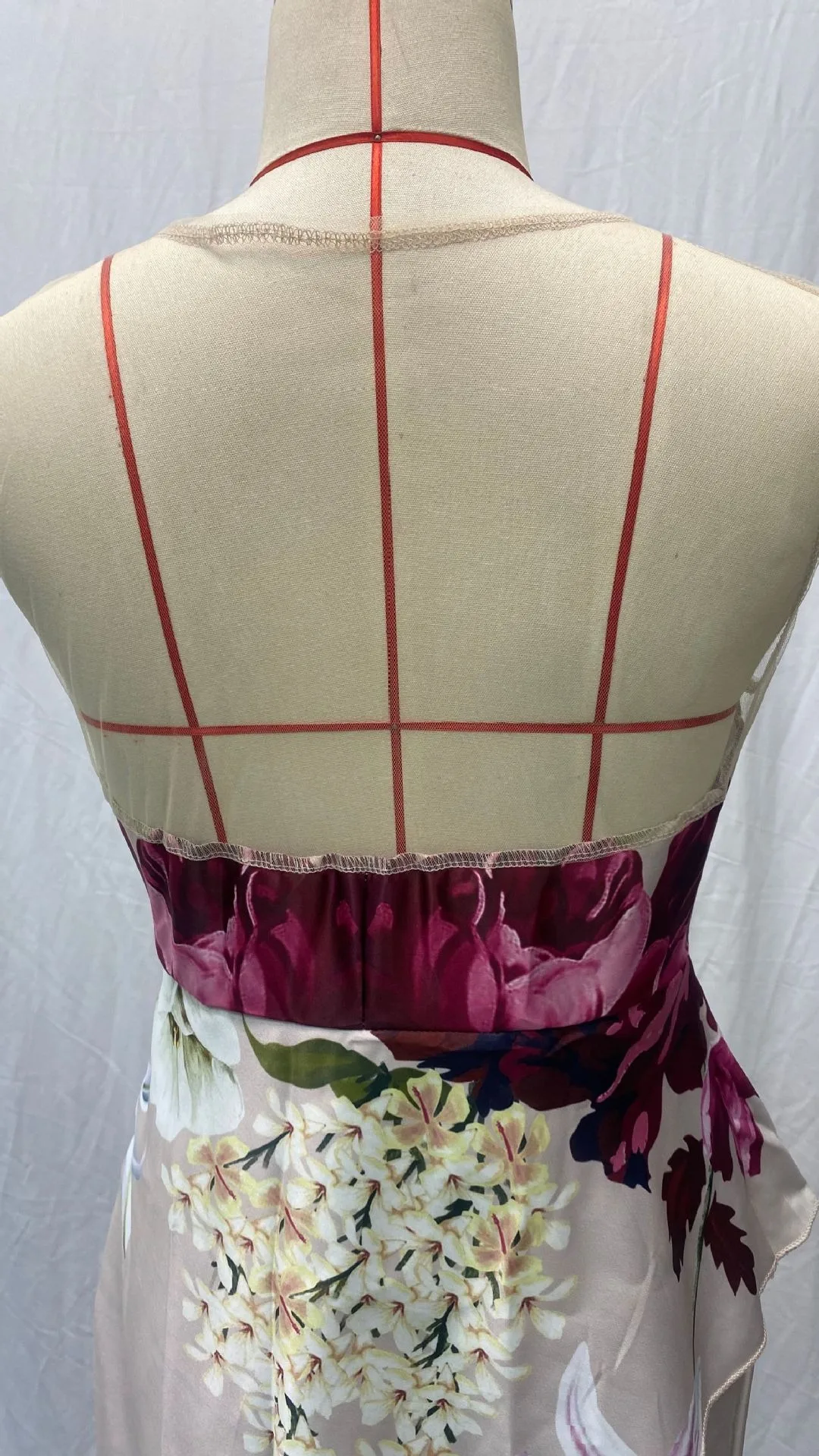 Women Fishtail Long  Banquet Invisible Shoulder Straps Mesh Open Back Satin Embroidery Ruffles Evening Prom Cocktail Dress