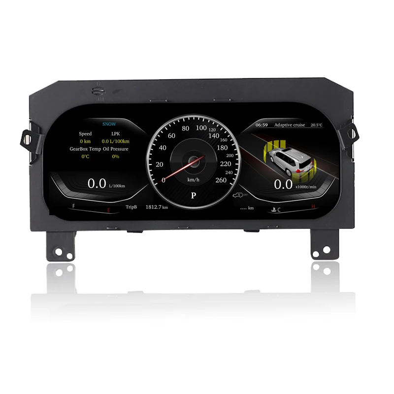 1920*720P HD LCD Linux System Instrument Digital Cluster For Toyota Prado Speedometer Display 2010-2017