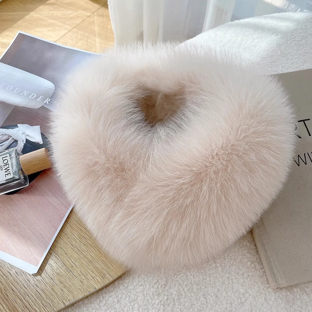 New Fur Fox scarf magnetic buckle collar female autumn and winter double-sided fur Rex rabbit fur fur collar thicken