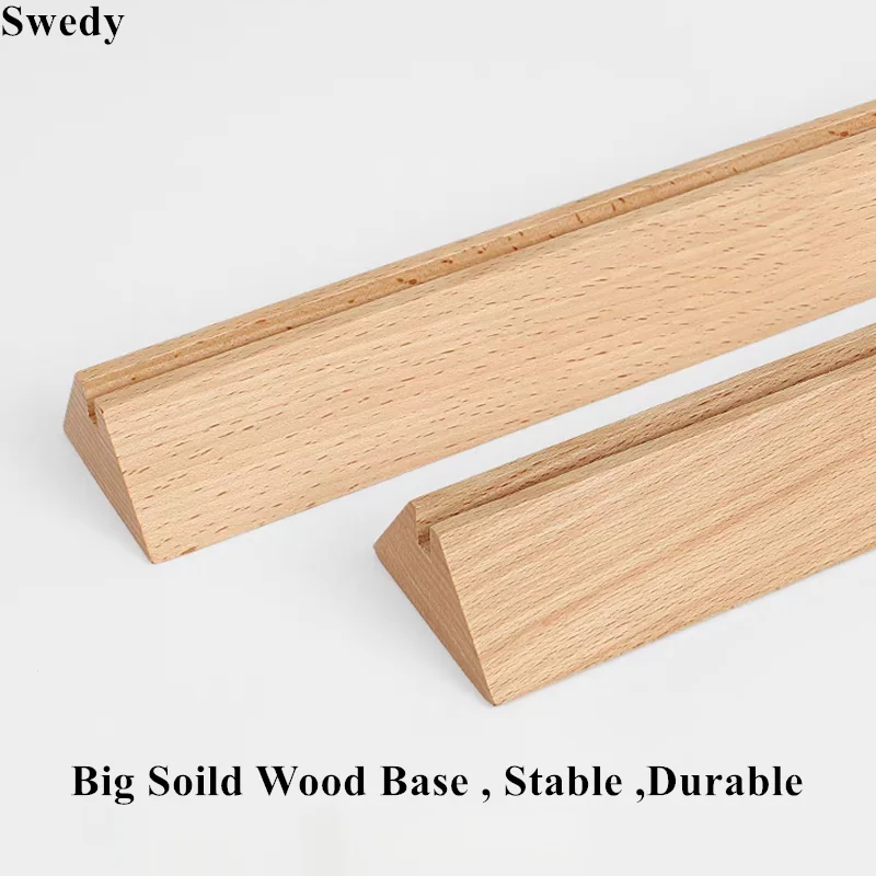 A5 148X210MM Wooden Menu Paper Holders For Restaurants Price Label Card Holder Poster Frame Acrylic Sign Holder Display Stand