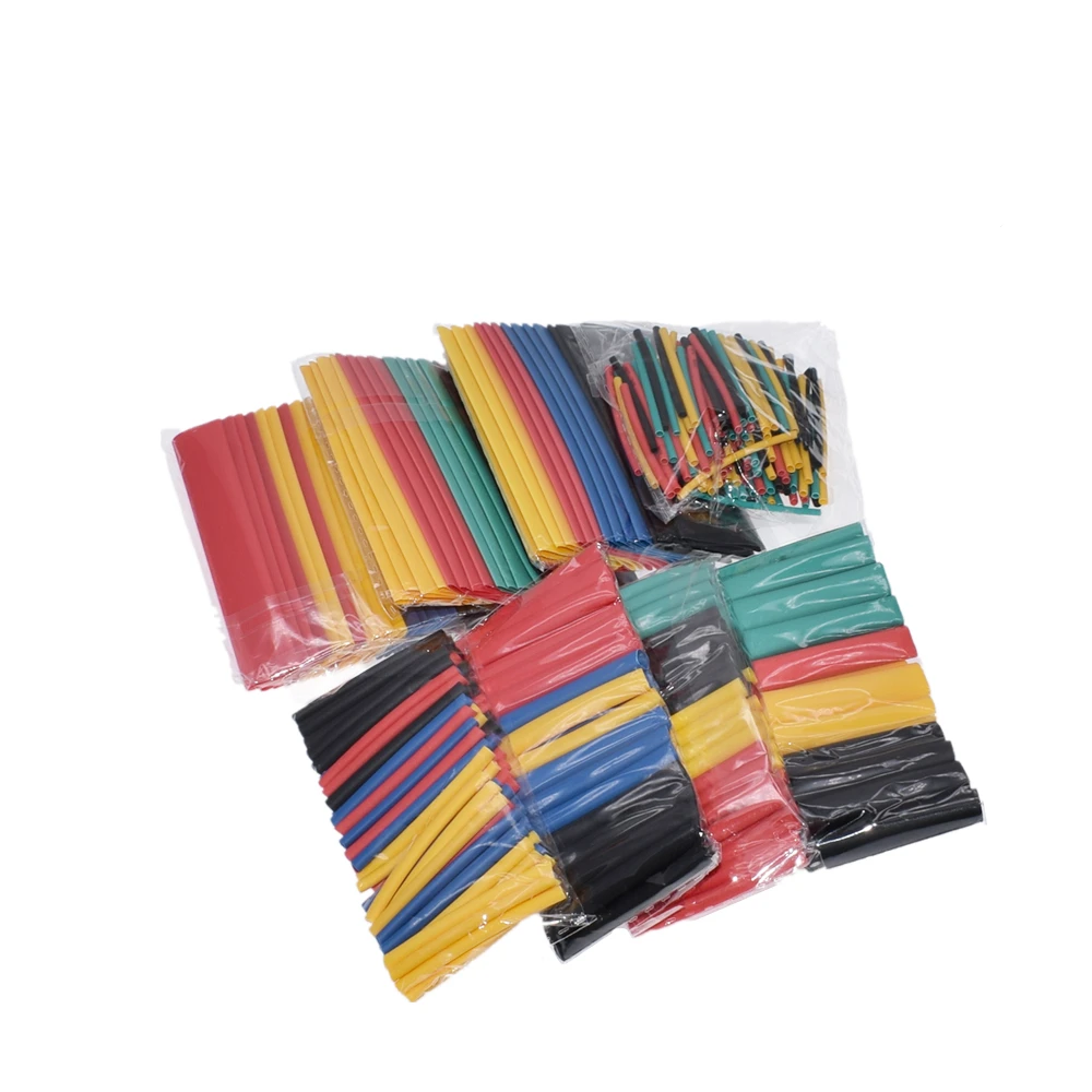 YANXD 328 Teile/satz Sleeving Wrap Draht Auto Elektrische Kabel Rohr kits Schrumpfschlauch Schläuche Polyolefin 8 Größen Gemischte Farbe