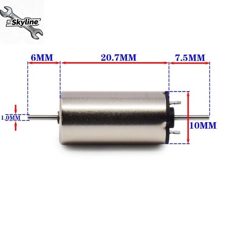 High Speed Dual Shaft Coreless Motor Parts Strong Magnetic Design DC6V-12V For Mini Rail Train Toy Model Power Driving