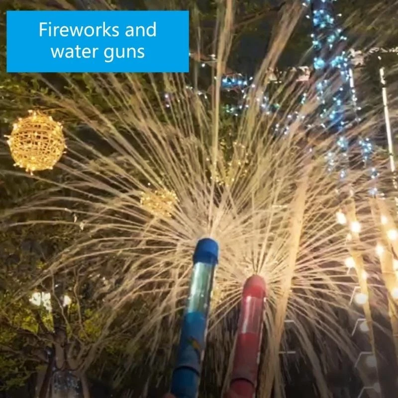 Q81A agua a presión Efectos los con fiestas piscina recolectando divertidos sacando