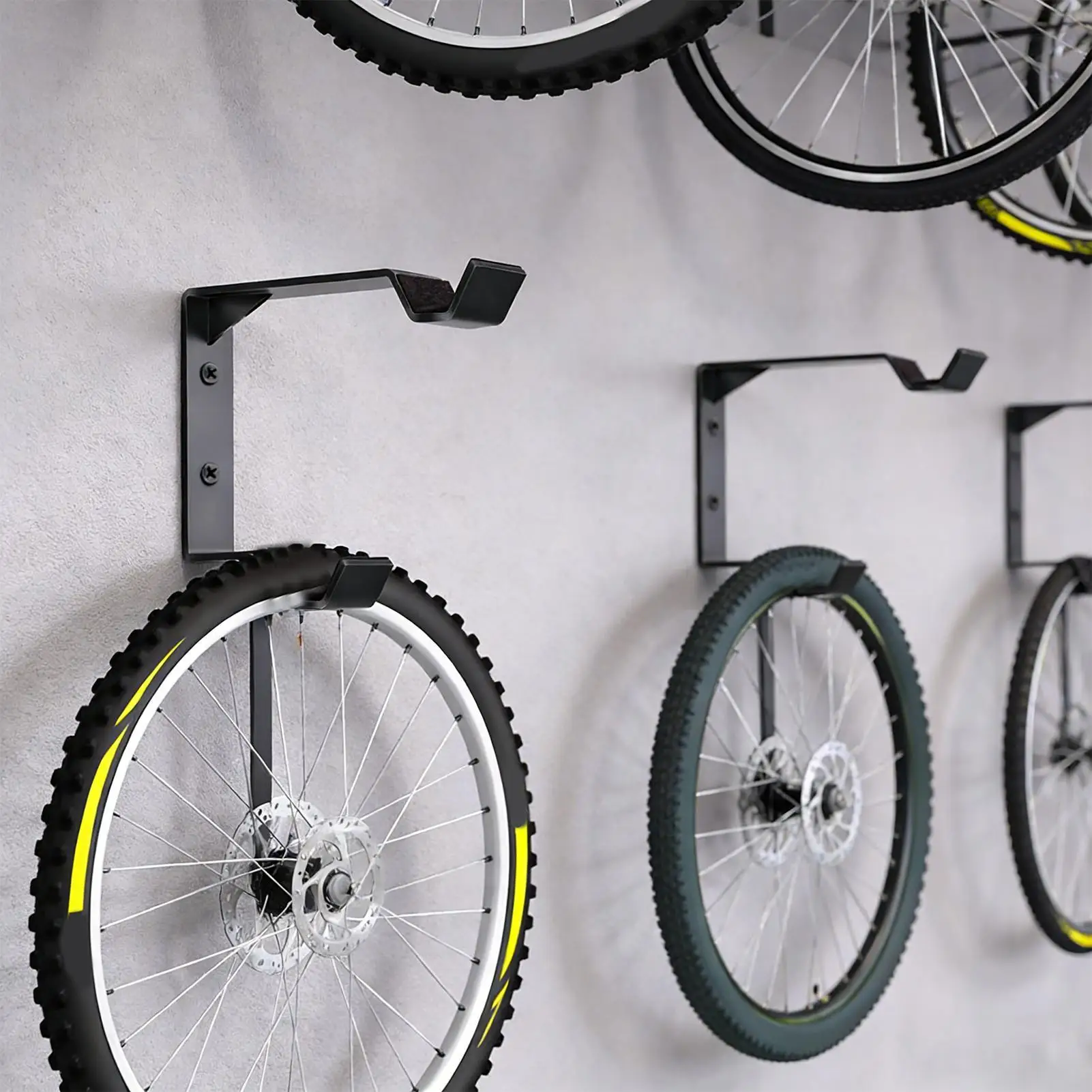 AliExpress NONE 1 Pcs Vertical Bike Hook with Tire Tray Heavy Duty Steel Wall Mount Holder Organize Spare Tires For Home Garage Basement Tidy