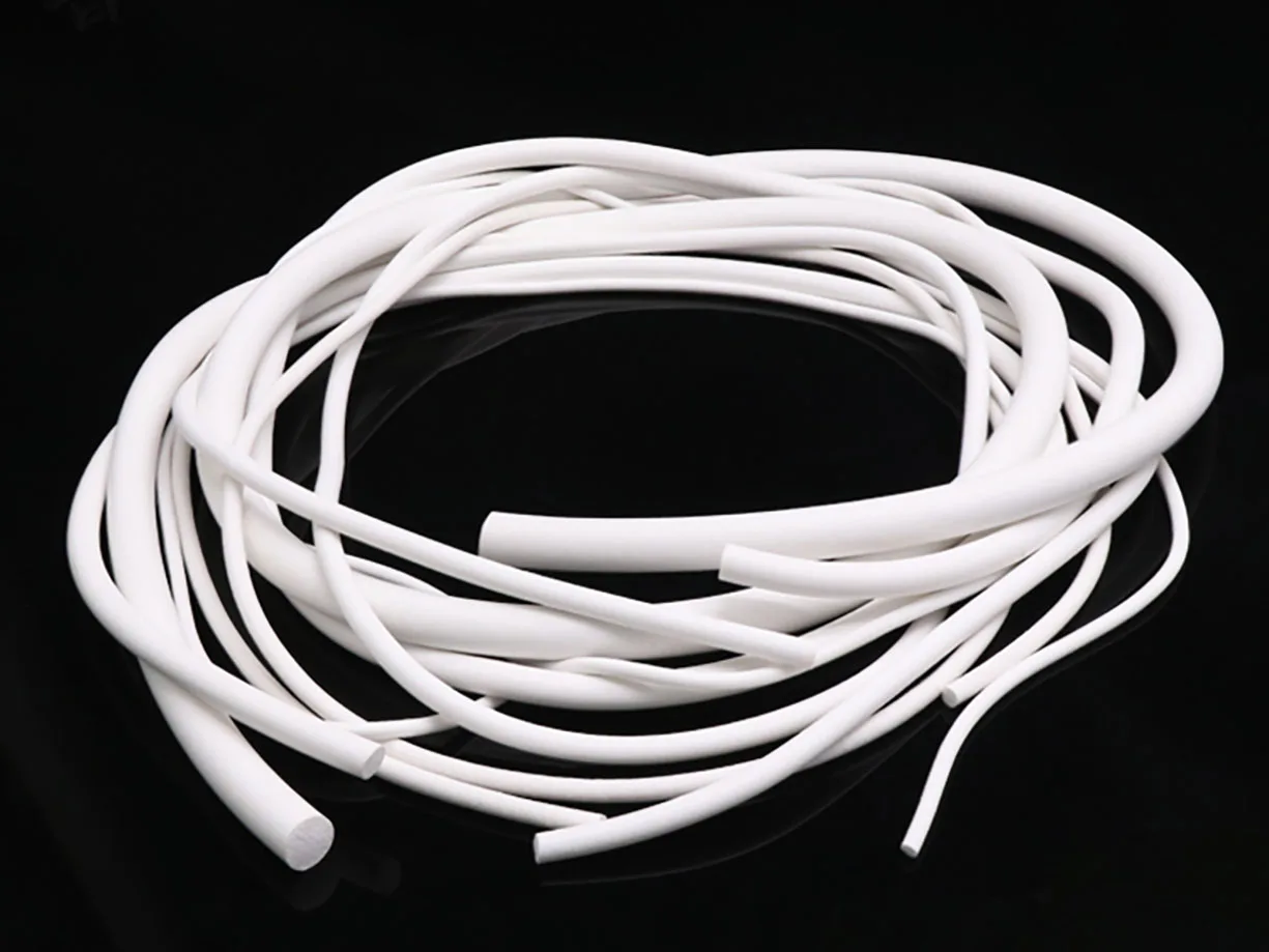 

Silicone Rubber Sponge Strip Dia 1-25mm White Round Foamed Cord O Ring Foam Seal Gaskets High Temperature Resistant