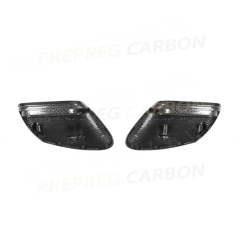 

High Quality Dry Carbon Fiber Rearview Mirror Cap Covers For Taycan 9J1 911 992 2019+ LHD