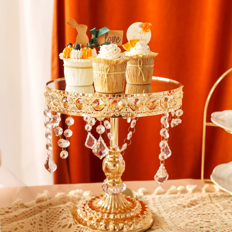 

European court style wedding dessert table display stand afternoon tea cake snack shelf cold meal coffee break ornament plate