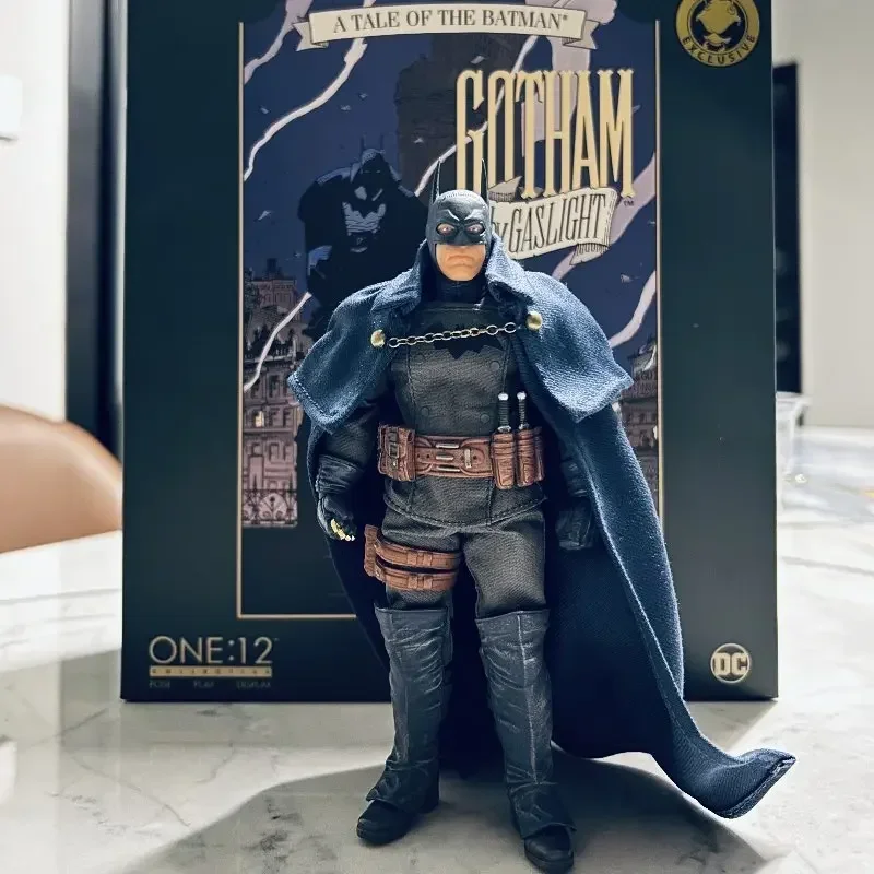 

Hot Mezco 1/12 Scale Gas Lamp Batman Master Gold Limited Edition Full Set 6inch Action Figure Doll Toys Original Collectible