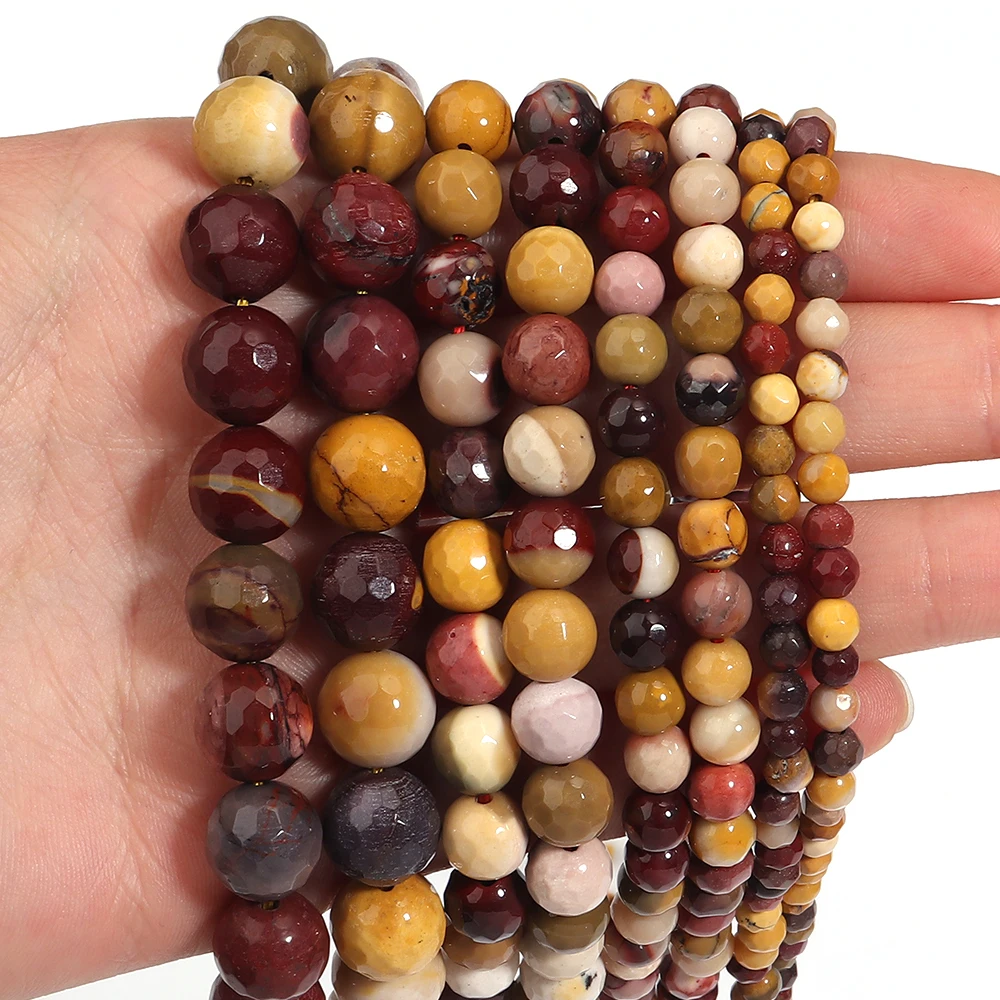 1 strang/lot Facettierte Naturstein Perlen Opal Stein Perlen Runde Lose Perlen Für Schmuck Machen DIY Halskette Armband Zubehör