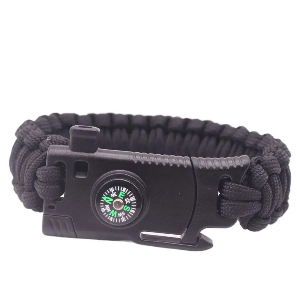 3 in 1 Bracelet Survival Compass Whistle Emergency Paracord Decoration Emergencies Emergency Rope Bangles Hiking