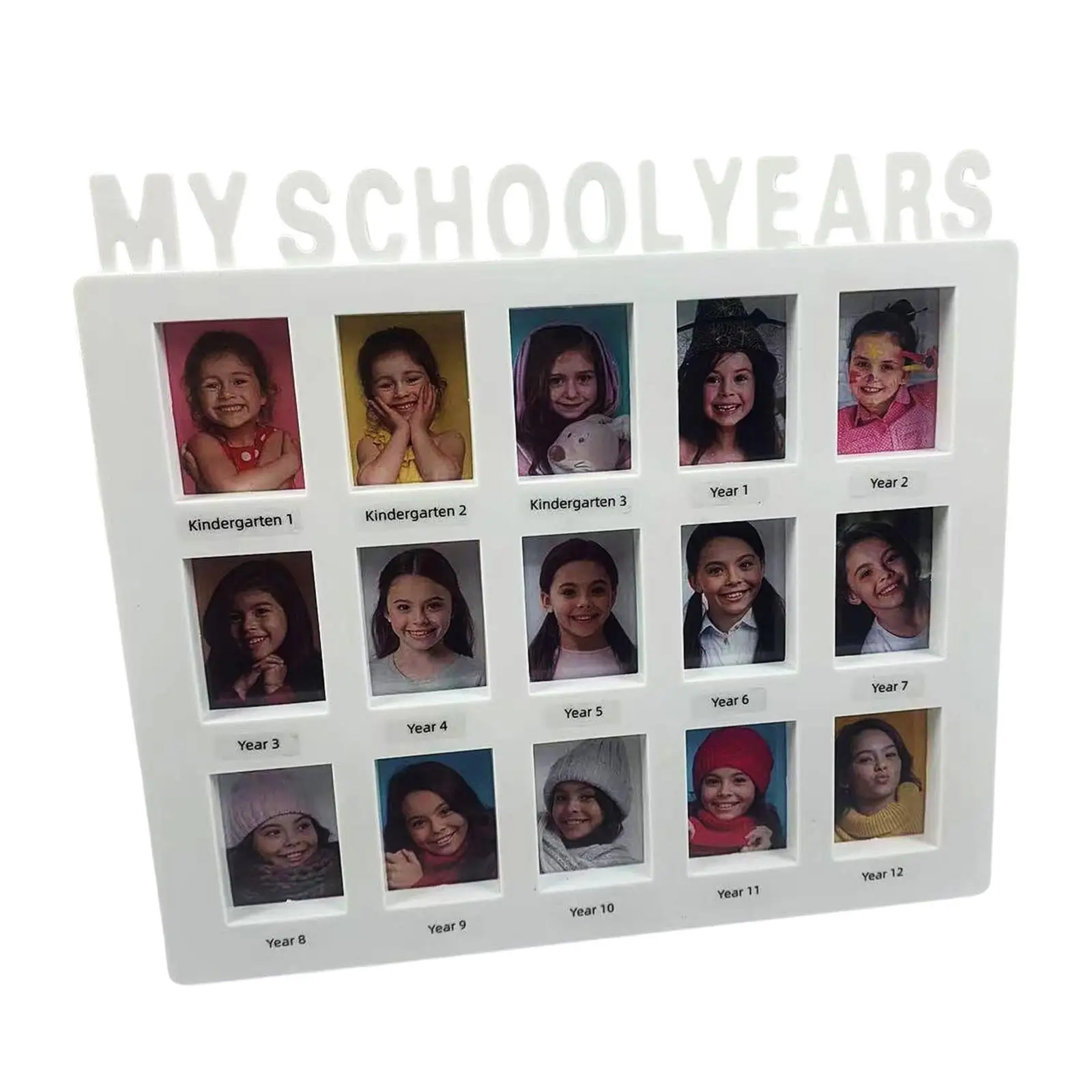 School Years Picture Frame Kindergarten to 12TH Grade Picture Frame Student Keepsake Picture Frame for Students Teens