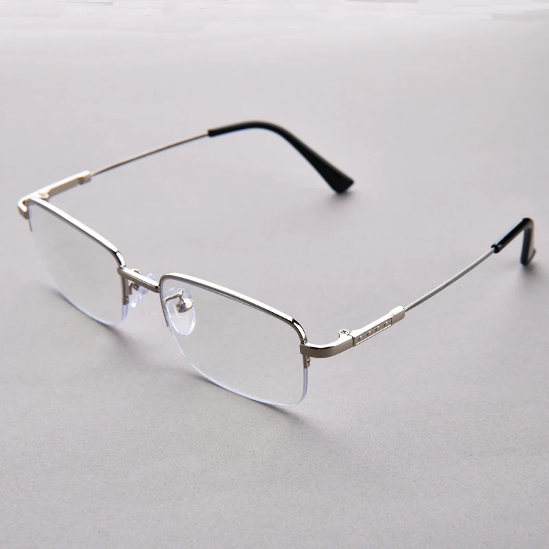 3-in-1 progressive multifokale Lesebrille für Herren, Halbrahmen-Brille, leicht weit und nah aussehen, +1,0 bis +4,0 – Detail 9