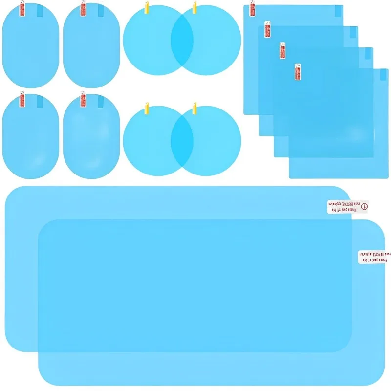 سيارة مرآة الرؤية الخلفية طبقة رقيقة واقية النوافذ الجانبية ملصق مكافحة الضباب وهج غير نافذ للمطر مقاوم للماء مرآة فيلم واضح نانو معطف #1