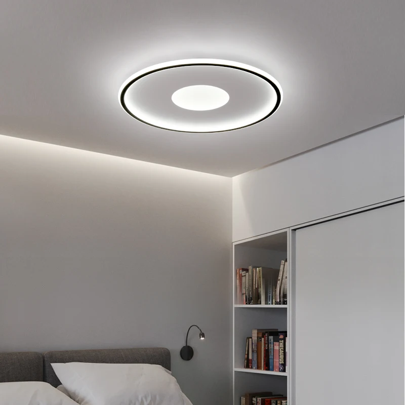 Imagem -03 - Ultra Fino Lâmpada do Teto Led Quadrado Circular Luz de Painel para Sala de Estar Iluminação Led Chandelier Home Decor