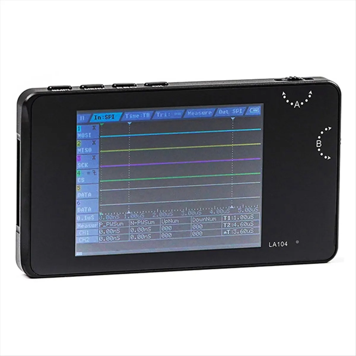 ◆♦Top Rated-LA104 Digital Logic Analyzer Screen 4 Channels Oscilloscope SPI IIC UART Programmable 100M Sa/S Max Sampling Rate