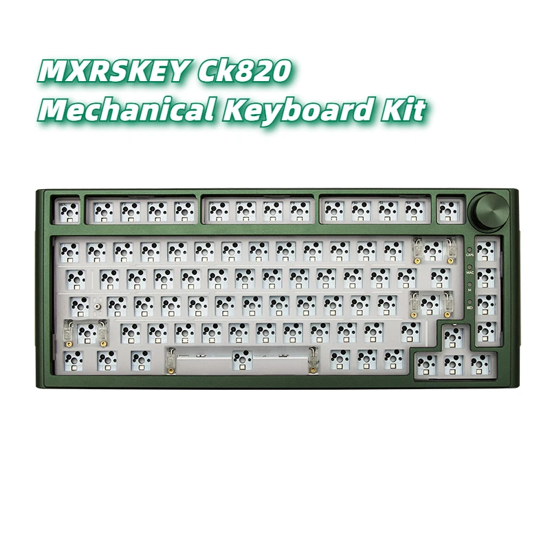 

MXRSKEY Ck820 Mechanical Keyboard Customize Kit Bluetooth Metal Keybboard Three Mode Wireless 2.4g RGB Kit Accessories for Gamer