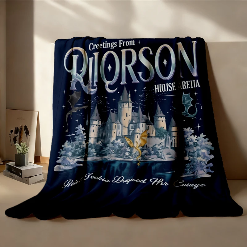 Xaden Riorson House Bookish Cozy Blanket, Iron Flame Dragon Rider Crewneck, Basgiath War College, Fantasy Book Gift