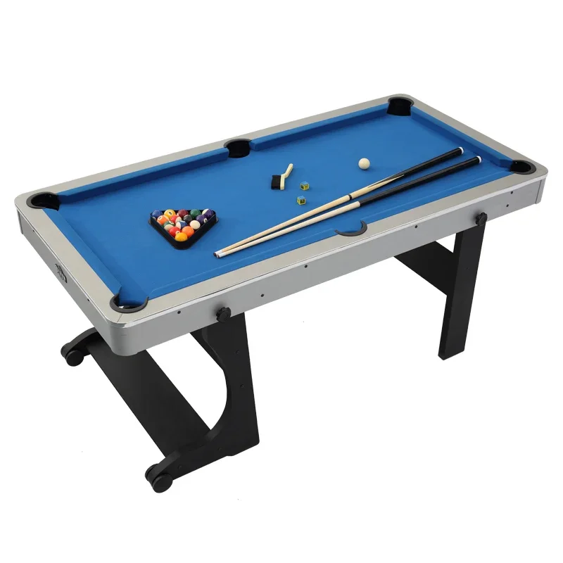 

-Foldable Engineered Wood Convertible Folding Mini Pool Table 7ft Solid Engineered Wood
