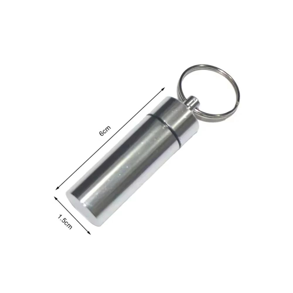 Mini Portable Pill Case Box Waterproof Aluminum Cases Tablets Bottle Medicine Vitamin Fish Oils Container Organizer Storage