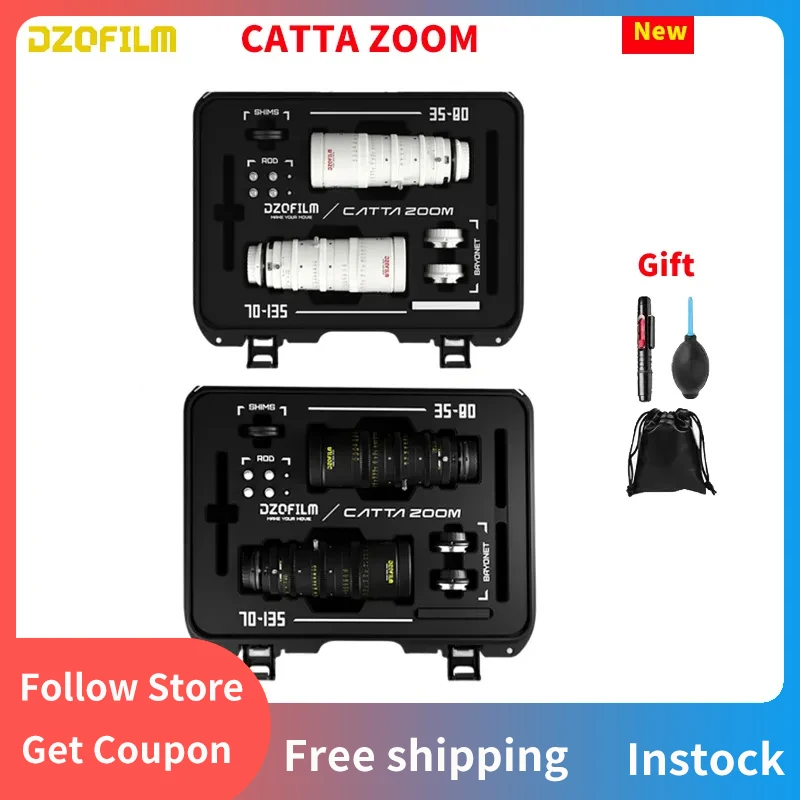 

DZOfilm New CATTA T2.9 FF E-Mount 18-35 мм/35-80 мм/70-135 мм Cine Zoom Lens