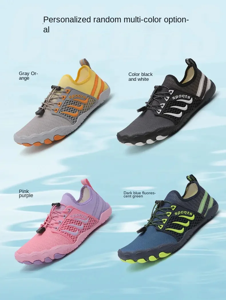 Zapatos descalzos de playa para hombre, zapatillas de agua para natación, Aqua Surf Sea, talla grande, Unisex, envío directo, talla 35-47