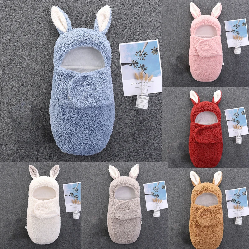 Baby Sleeping Bag Soft Newborn Baby Wrap Blankets Envelope For Newborn Sleepsacks Cotton Thicken Cocoon for Baby 0-9 Months