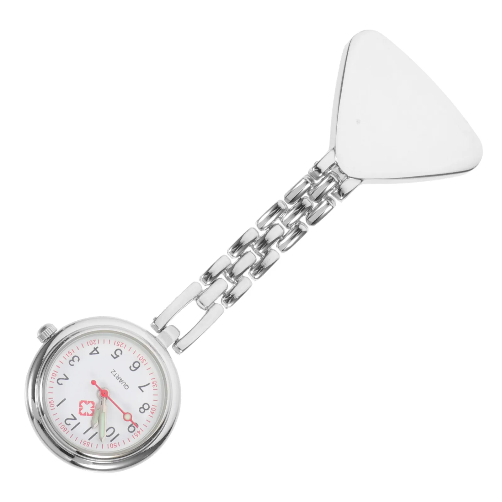 

1 шт. Ночные светящиеся металлические карманные часы для медсестер, женщин, пожилых людей, из высококачественного сплава, с кварцевым механизмом, с четким циферблатом, точные