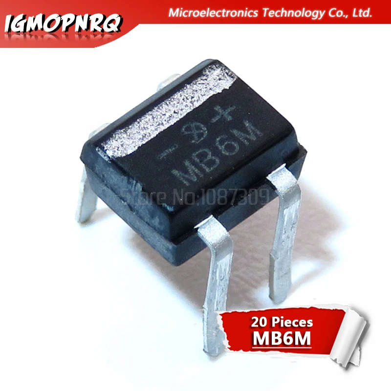 20шт, MB6S, MB6M, MB10S, MB10M, MB6F, 600 A, в, однофазный, Стандартный, новый, оригинальный
