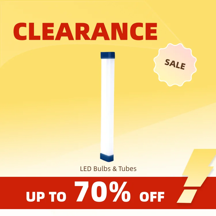 Clearance_17CM LED Rechargeable Tube Camping Light Magnetic Suspension Portable Light Bulb for Emergency,Night Market,Outdoor Li