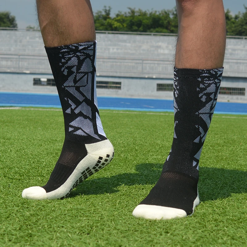 Calcetines deportivos de fútbol antideslizantes para hombre y mujer, medias gruesas y transpirables para correr al aire libre y ciclismo