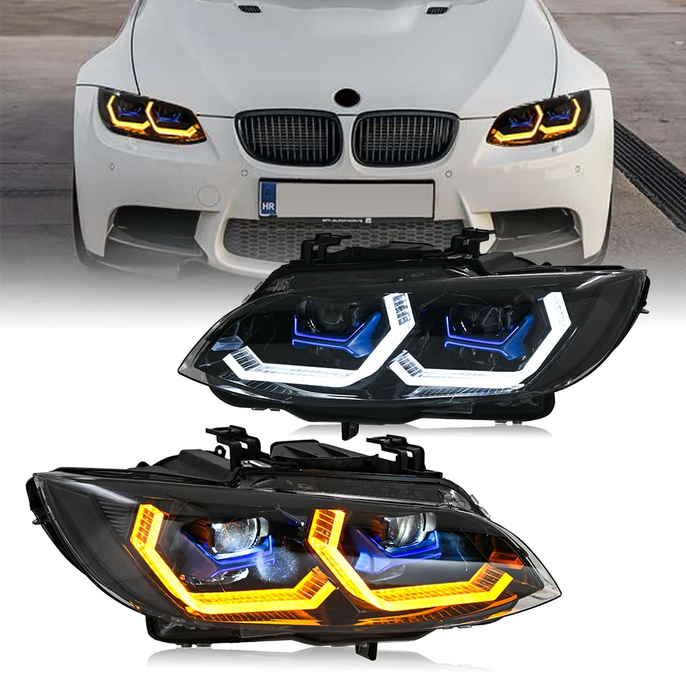 

1 пара HID ксеноновых фар DRL в сборе для BMW E92 E93 328i 335i Coupe 2007 2008 2009 2010 фара