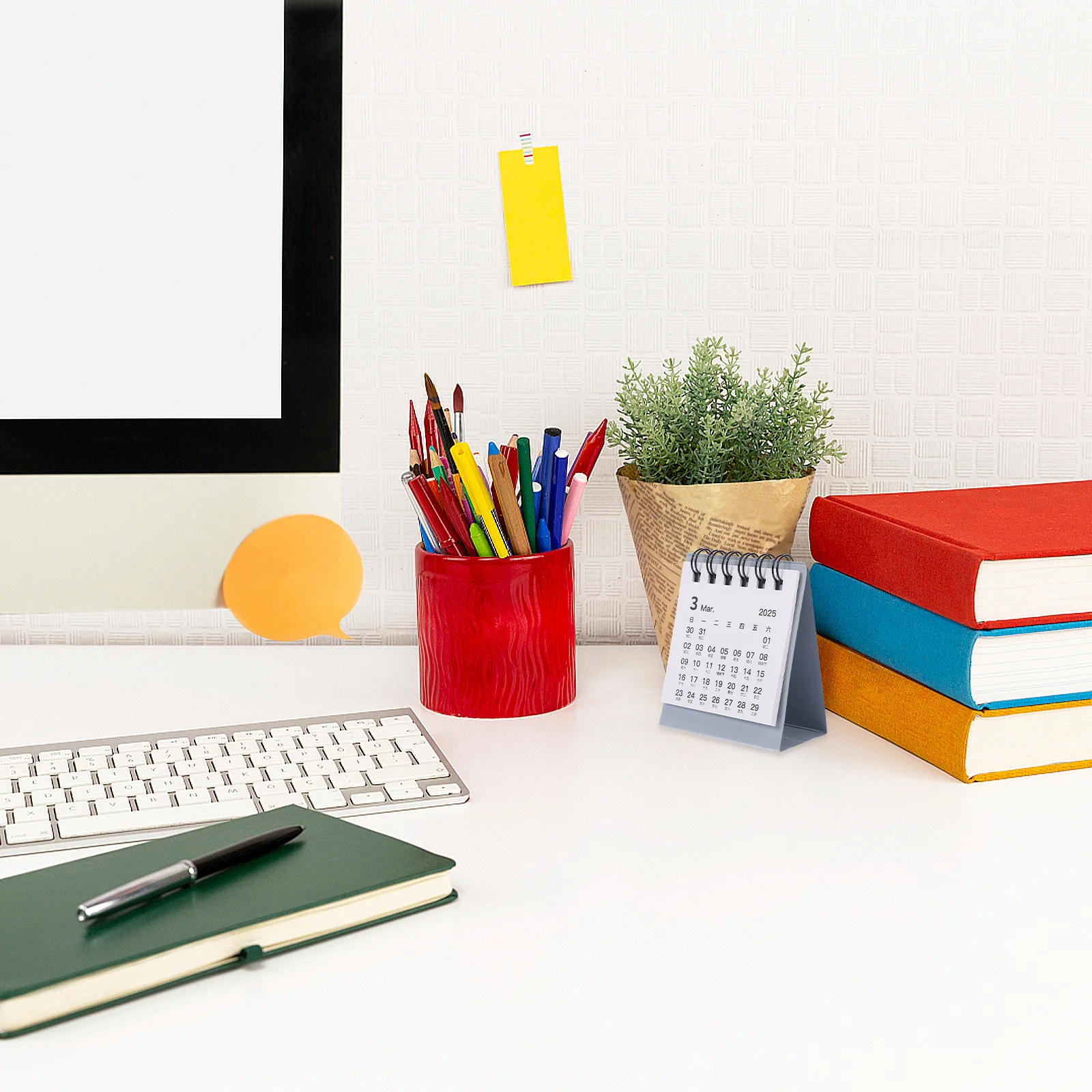 

Mini Desk Calendar 2025 Standing Table Calendar For Desktop Decor Small Daily Planner Office Organizer Teacher Desk Accessory