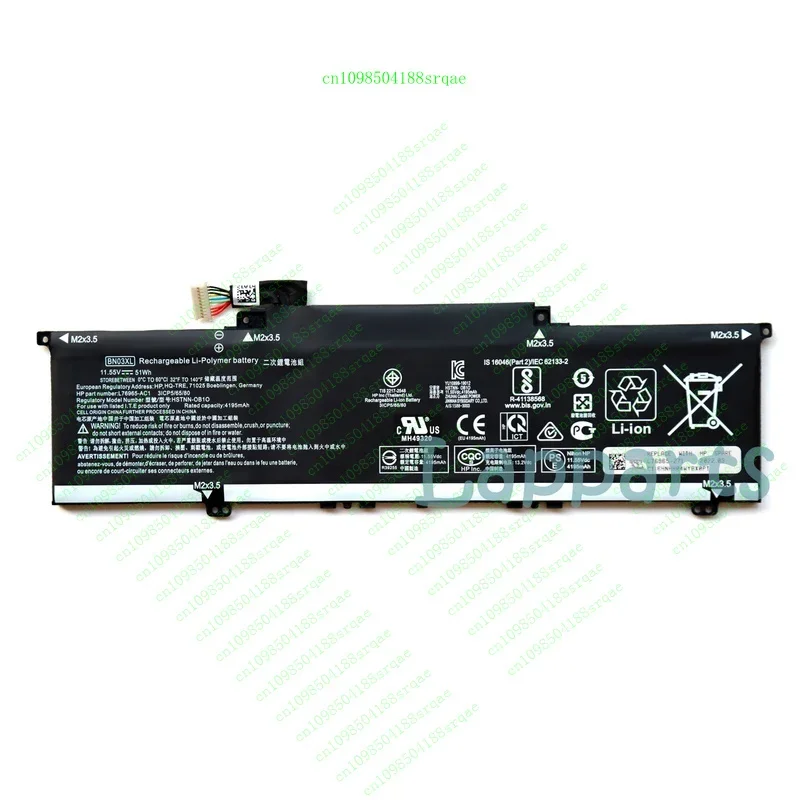 

New Original BN03XL Battery for HP Envy x360 13-ay 15M-EE L76965-AC1 HSTNN-OB1O"% Test"