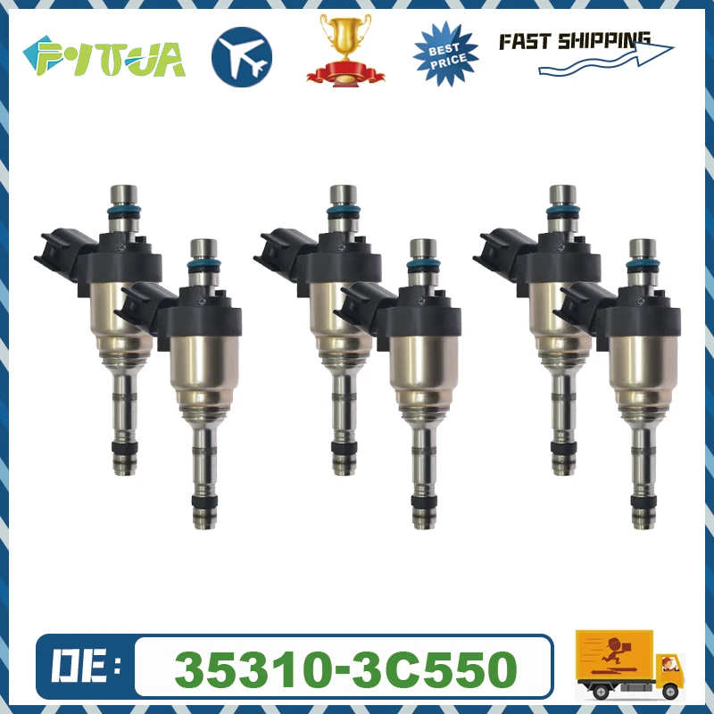 6pcs Fuel injector 35310-3C550 For Hyundai Genesis Hyundai Genesis Coupe Hyundai Santa Fe Hyundai Azera Kia Cadenza Kia Sorento