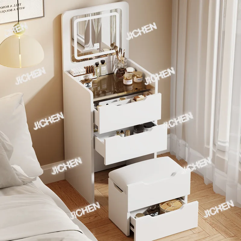 

Легкий ветровой комод, небольшой шкаф для хранения, стол для макияжа, кремовый многофункциональный раскладной столик для спальни, столик для макияжа