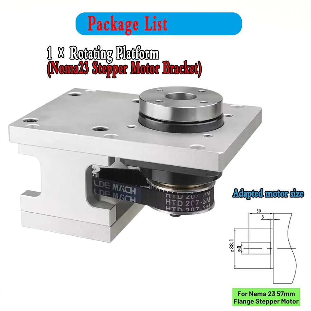 Imagem -03 - Plataforma Rotativa Cam Indexer Tabelas de Corte 360 Graus Mesa Giratória Elétrica Eixos Eixos Compatível Nema23 Stepper Motor