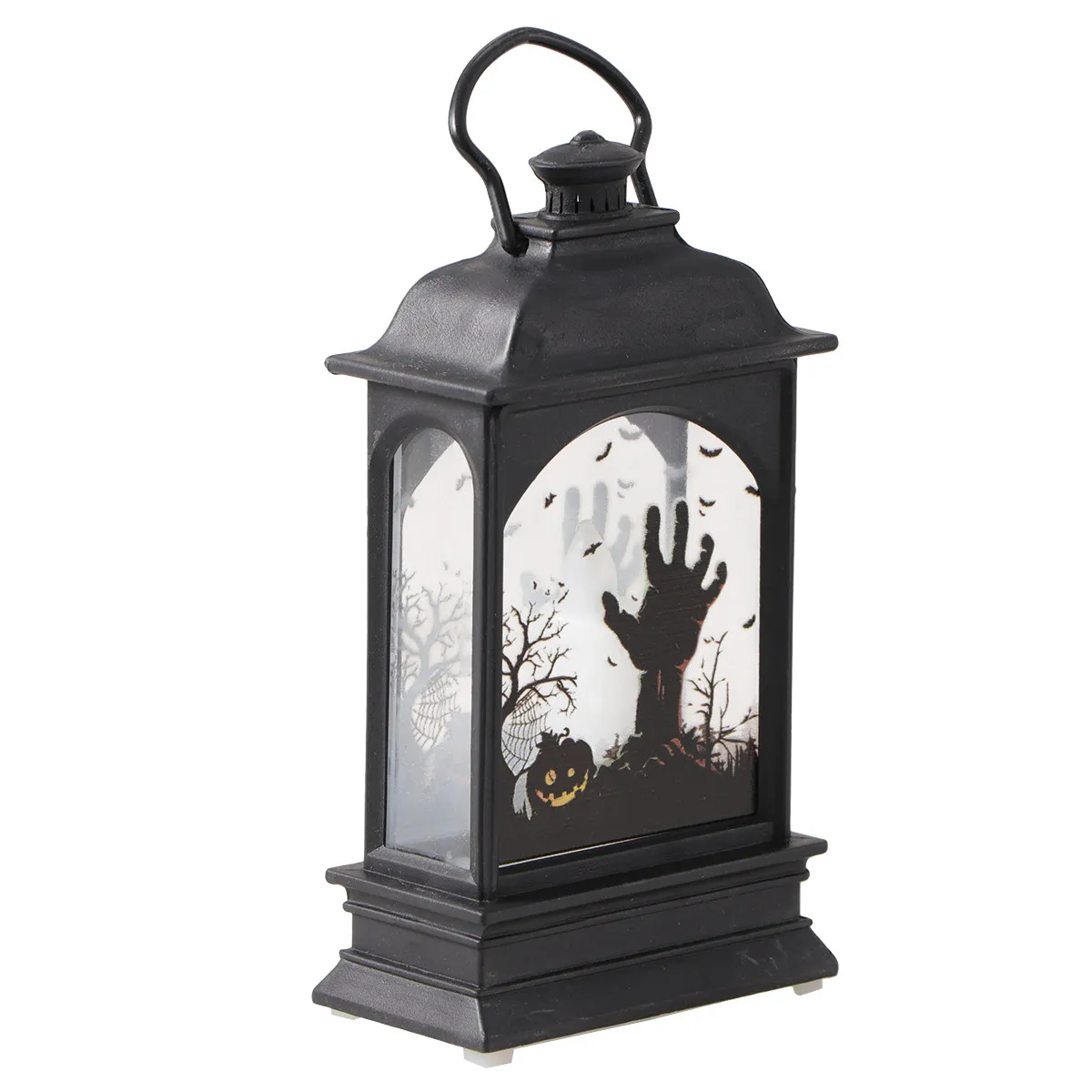 

Halloween LED C les Simulation Flame Light Scary Pattern Lantern Room Decoration Festive Party nament Glow Wax Electronic