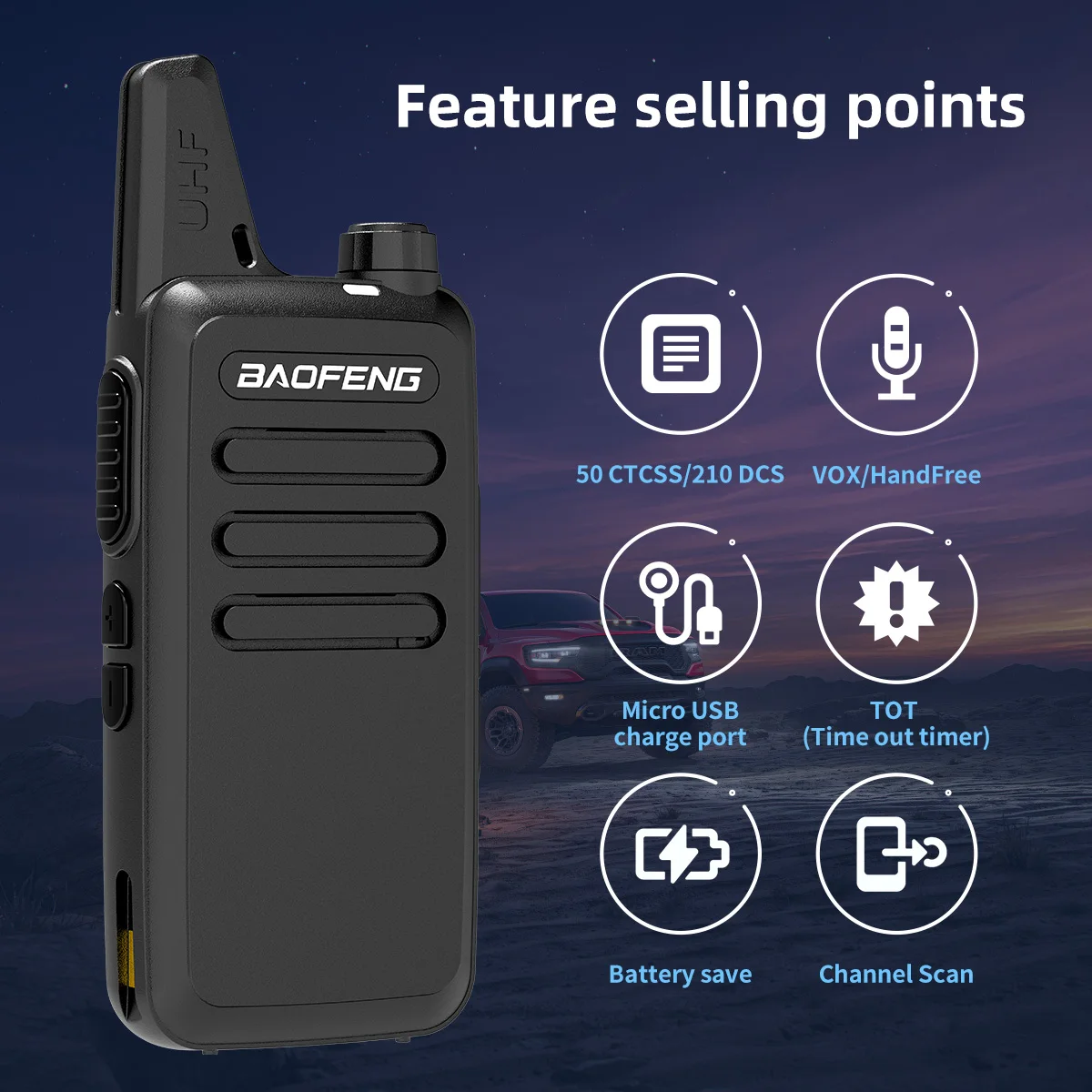 BAOFENG BF-888S T20 Upgraded Long Range Walkie Talkies for Adults with Earpiece Mic, Rechargeable 2-Way Handheld Radios image 6