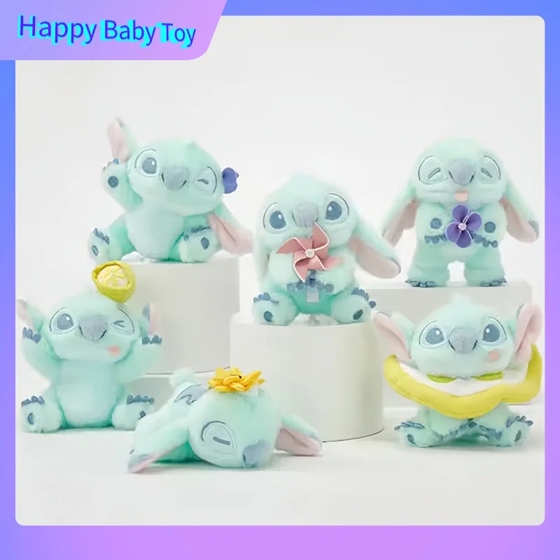 

100% натуральная слепая коробка Disney Stitch, милая кукла, подвеска, сумка, украшение, брелок, настольное украшение, коллекционный подарок на день рождения