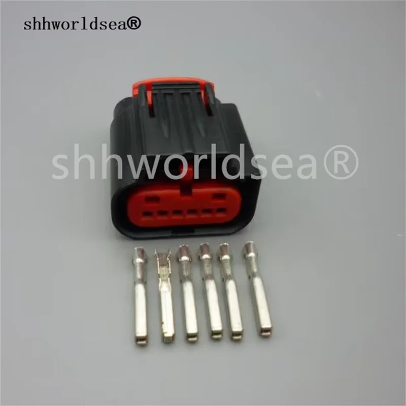 Shhworldsea 1sets 6 Pin Accelerator Pedal Position Sensor Throttle Pedal Automobile Connector plug For FORD for GM 1438153-5
