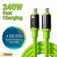 Cable USB tipo C a tipo C de carga rápida PD de 240 W para Huawei, Xiaomi, Samsung, OPPO, VIVO