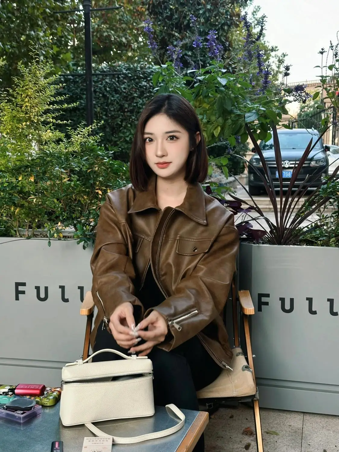 Korea Retro Brown Leather Coat Women's Spring Autumn Outwear Large Size Unique Jacket Temperament Fashion Short Tops